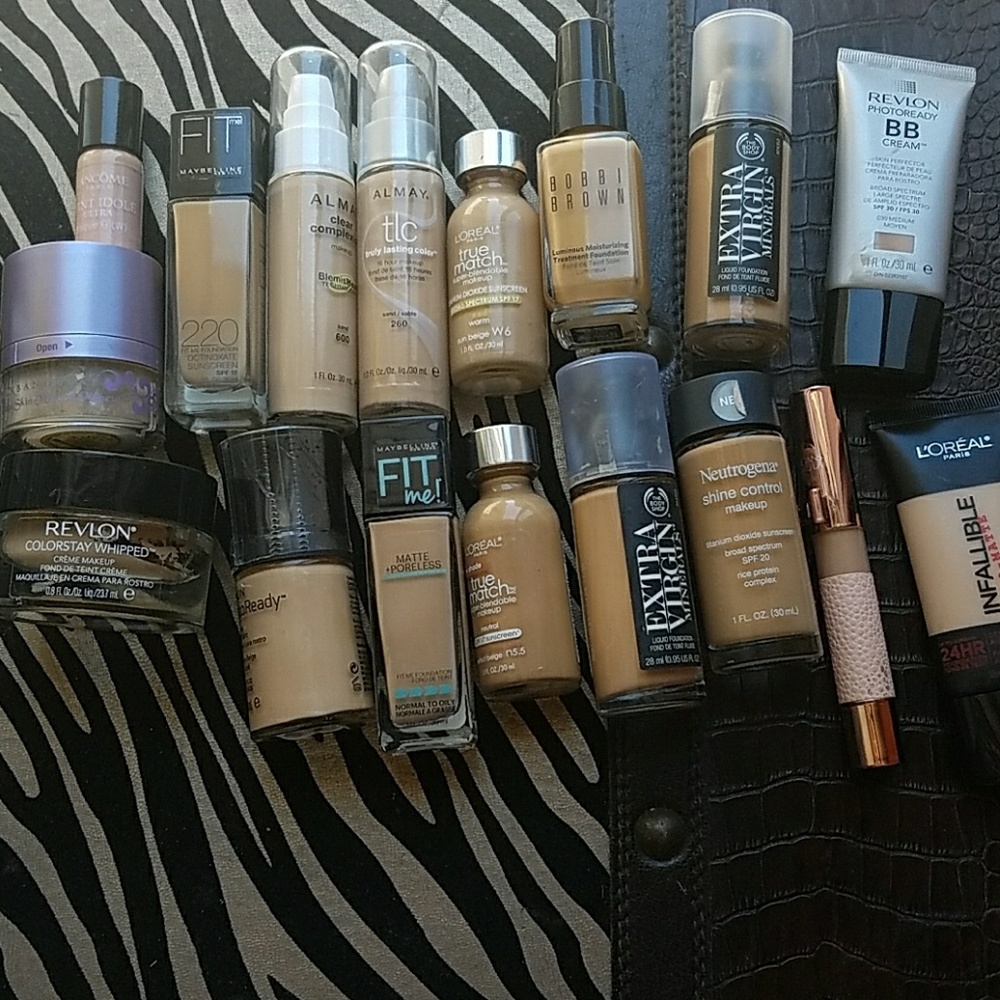 Make up/ some pink under tones, some yellows